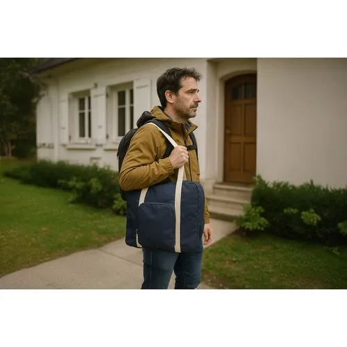 Sac de voyage pliable 'Tenerife', polycoton bleu nuit