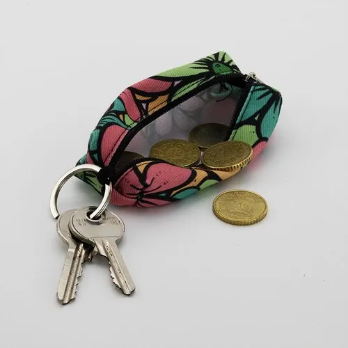 SAC PORTE-CLÉS EN COTON PERSONNALISABLE