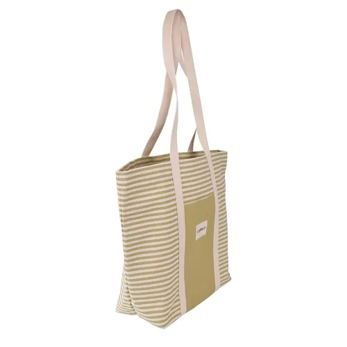 Sac soufflet fond avec poche et anses tout atour