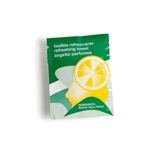 SACHET AVEC LINGETTE RAFRAÎCHISSANTE