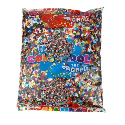 Sachet de 1Kg confettis multicolores CE*
