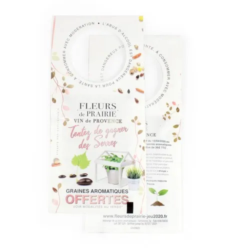 Sachet graines bouteille