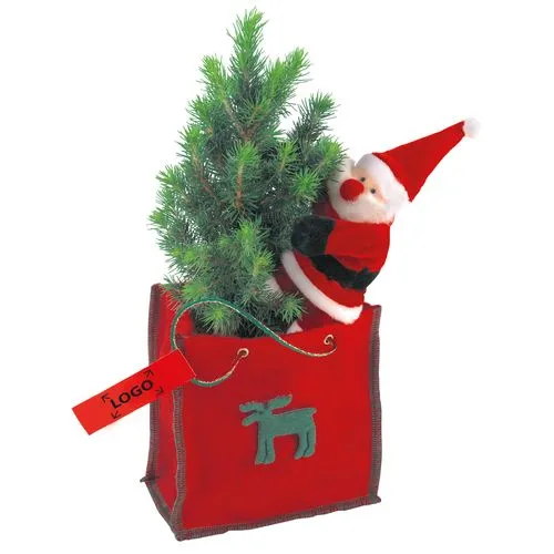 Sapin dans un Pochon en Feutrine 20-30 cm