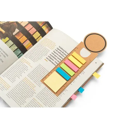 SAWYER. Set de bureau 3 en 1, fabriqué à partir de papier 100 % recyclé, avec un dessus rond et une impression noire tout autour