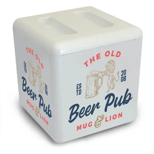 Seau à glace carré (4 litres) - Assortis au Pantone