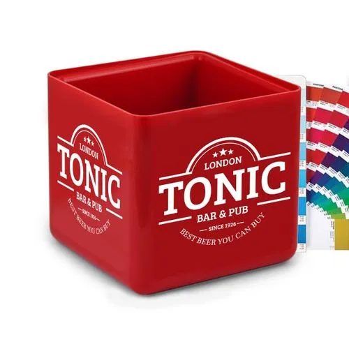 Seau à glace carré (4 litres) - Assortis au Pantone