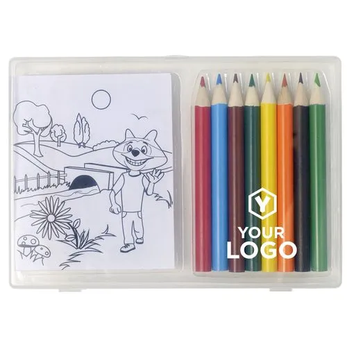 Set à dessin de 8 crayons Adita