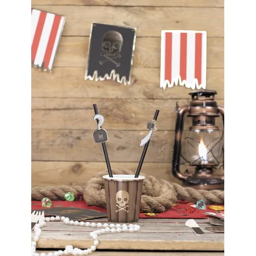 SET DE 10 PAILLES PIRATE