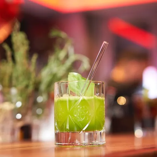 Set de 6 pailles en verre avec brosse de nettoyage