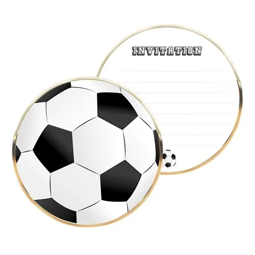 SET DE 8 INVITATIONS FOOTBALL