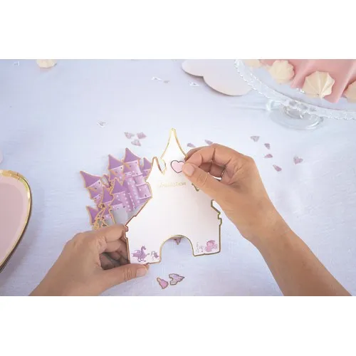 SET DE 8 INVITATIONS PRINCESSE