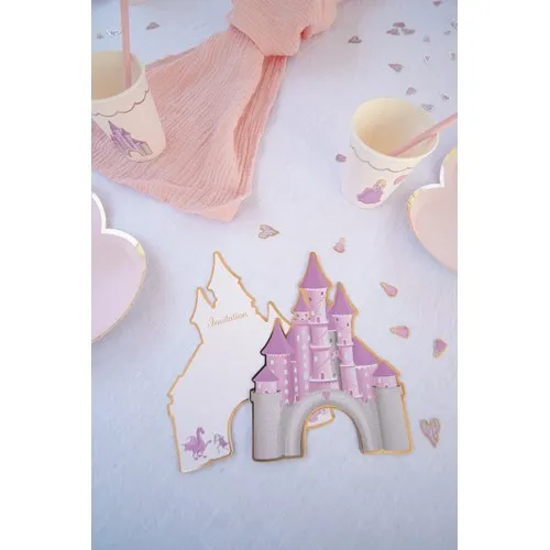 SET DE 8 INVITATIONS PRINCESSE