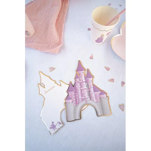 SET DE 8 INVITATIONS PRINCESSE