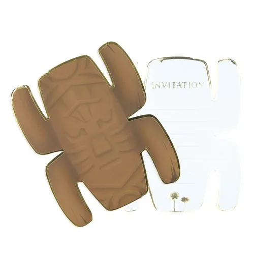 SET DE 8 INVITATIONS TOTEM AVENTURIER