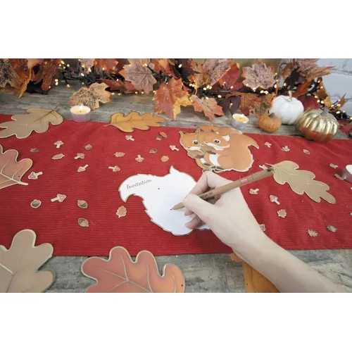 SET DE 8 INVITATIONS WOODLAND