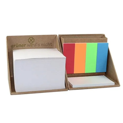 Set de bureau cube pliable écologique en papier recyclé