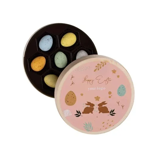 SET DE CHOCOLATS FRECKLED EGGS WOODEN BOX