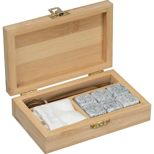 Set de glaçons dans une boîte en bambou EWA