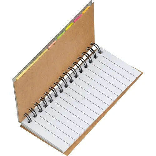 Set de notes adhésives avec bloc-notes à spirales ZOE