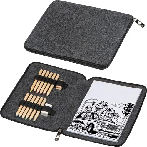 Set de peinture dans un étui en feutrine FRITZ