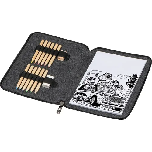 Set de peinture dans un étui en feutrine FRITZ