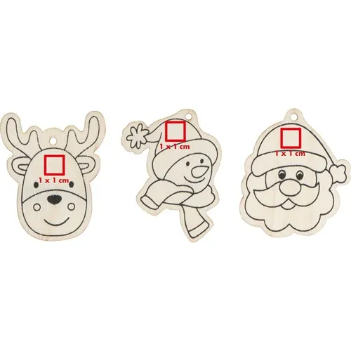 Set de peinture pendentif sapin de Noël PABLO