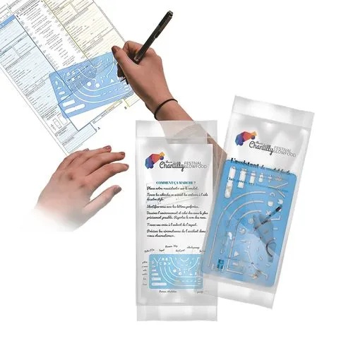 SET REGLE NORMOGRAPHE 125x80x1,5 mm - ASSISTANT DU CONSTAT AMIABLE