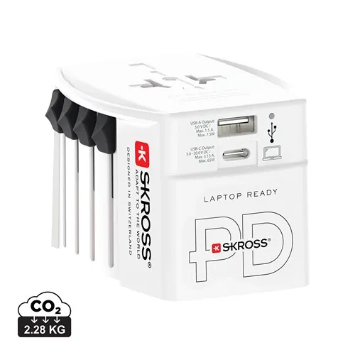 SKROSS Adaptateur de voyage universel MUV 65W PD avec USB