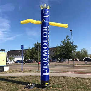 Gonflable skydancer en mouvement continue.