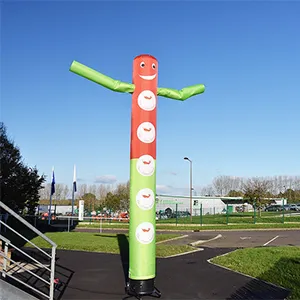 Gonflable skydancer en mouvement continue.