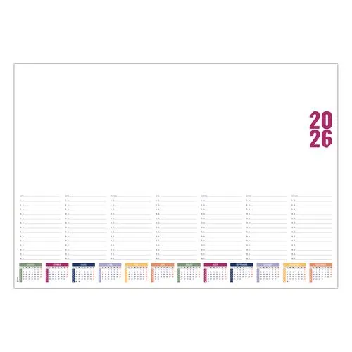 SM L HEBDO 2026 - SM 600 x 420 mm - 25 FEUILLETS