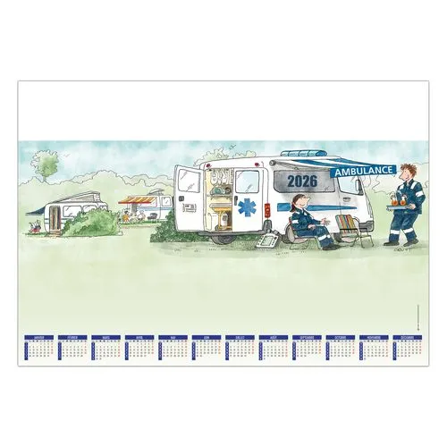 SM L'AMBULANCIER 2026 - SM 600 x 420 mm - 25 FEUILLETS