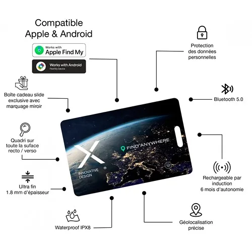 SmarTag rechargeable 100% quadri