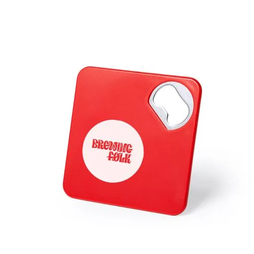 Sous-verre avec décapsuleur