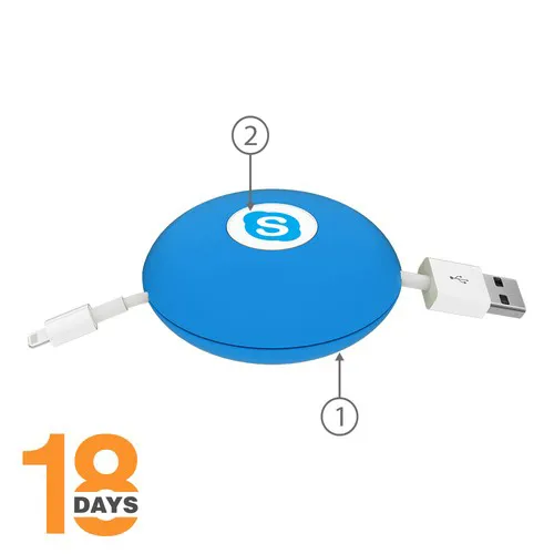 Spinni, organisateur de cables par Gumbite. STOCK.