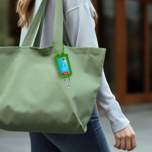 Spray de nettoyage des mains, Bumper de 50 ml, vert, Body Label  (R-PET)