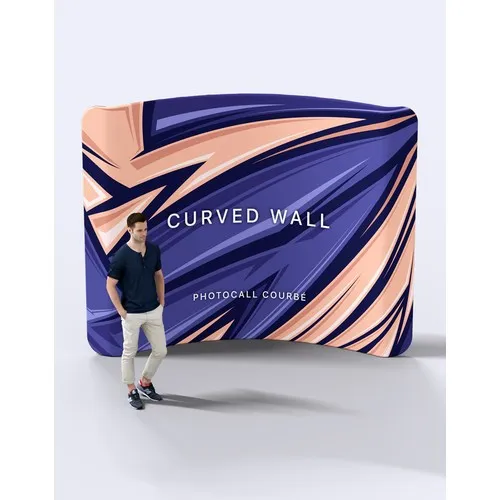 Stand courbé en aluminium 310 x 245 cm