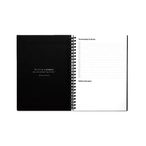 STARTER KIT INFINITE PLANNER A5. Le set comprend un "infinite Diary", un kit de nettoyage, un marqueur et un porte-marqueur