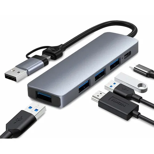 Station d'accueil hub USB C/USB A 4 en 1