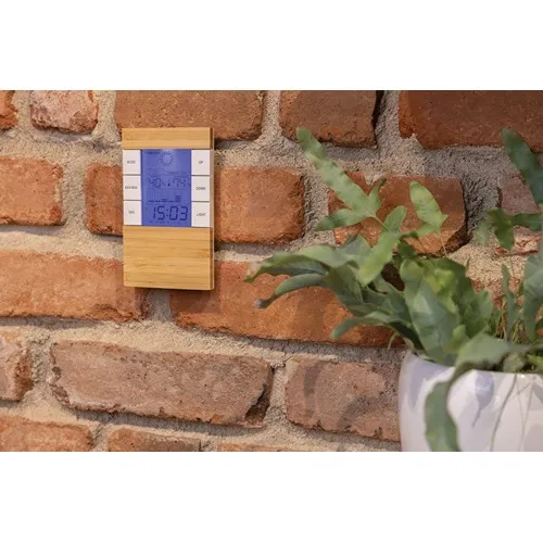 Station météo en bambou et plastique recyclé RCS Utah