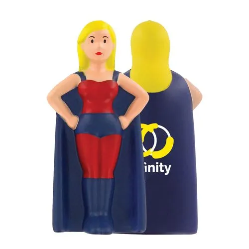 Superhéroïne féminine stressée