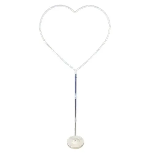 Support à ballons cœur H 150 cm avec lest water bag