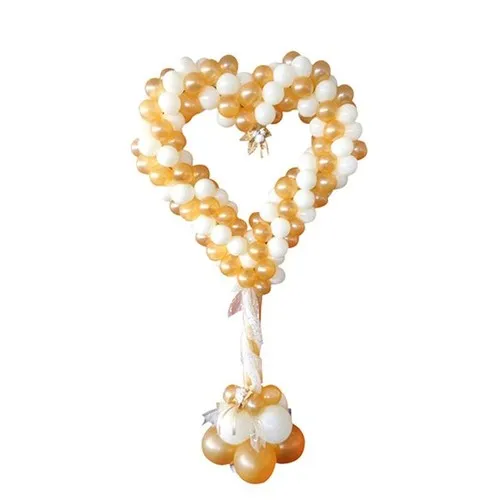 Support à ballons cœur H 150 cm avec lest water bag