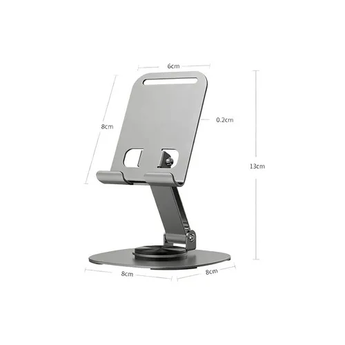 Support de téléphone et tablette de bureau pliable en aluminium