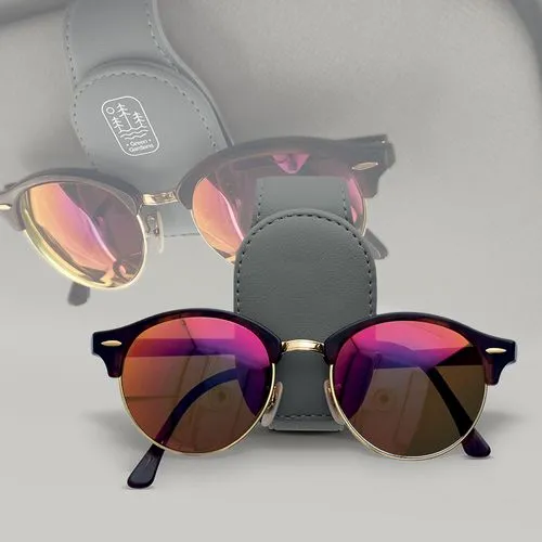 SUPPORT LUNETTE POUR PARE-SOLEIL DE VOITURE