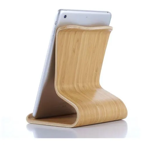 Support pour téléphone mobile et I Pad en bois
