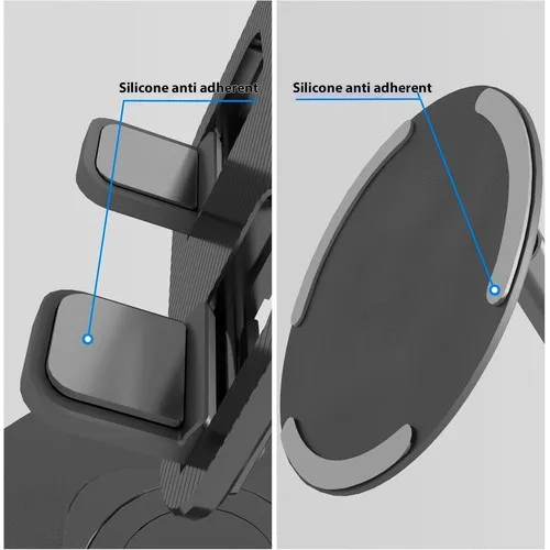 Support Téléphone  Bureau Pliable et Rotatif 360°