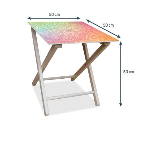 TABLE PUBLICITAIRE - 50 x 50 cm