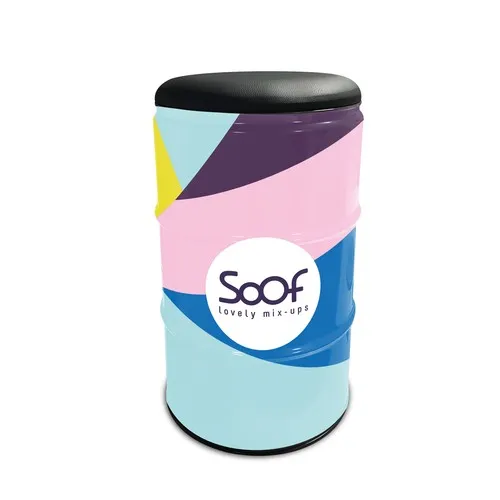 Tabouret Baril Full Colour avec couvercle