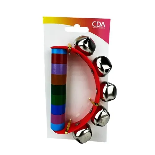 Tambourin à main (14 x 9 cm)